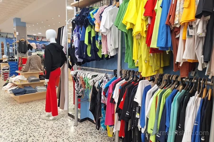 Interior sports clothing store Cala Millor