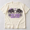 Front flat lay of cream Eight Legs Besties spider best friend shirt