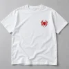 Front flat lay of white Spider-Man Pocket Emblem heavyweight tee