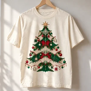 Natural Web Tree tee on a hanger